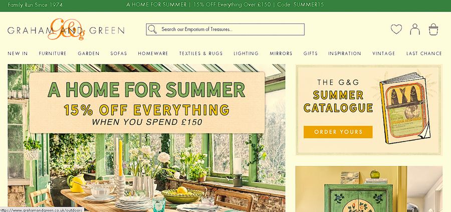 Graham and Green website