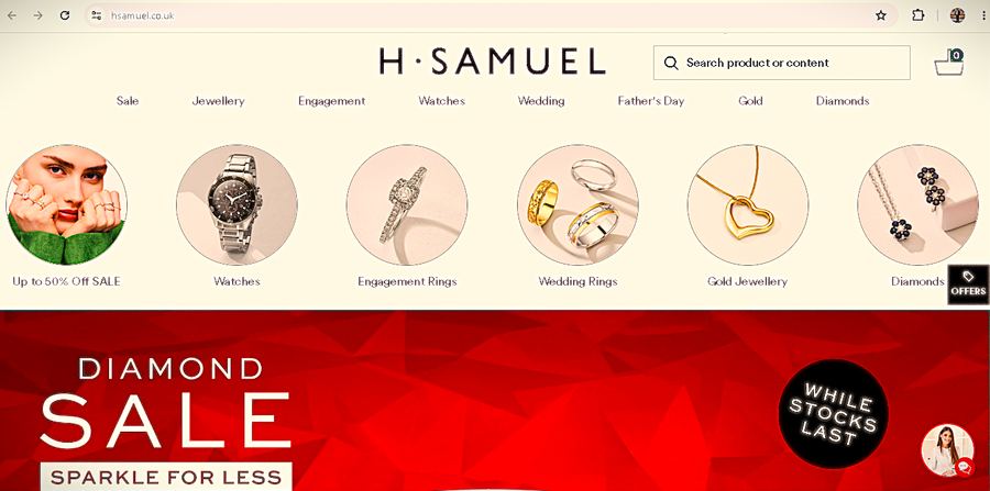 H. Samuel website