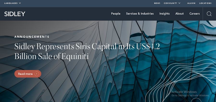 Sidley Austin LLP website